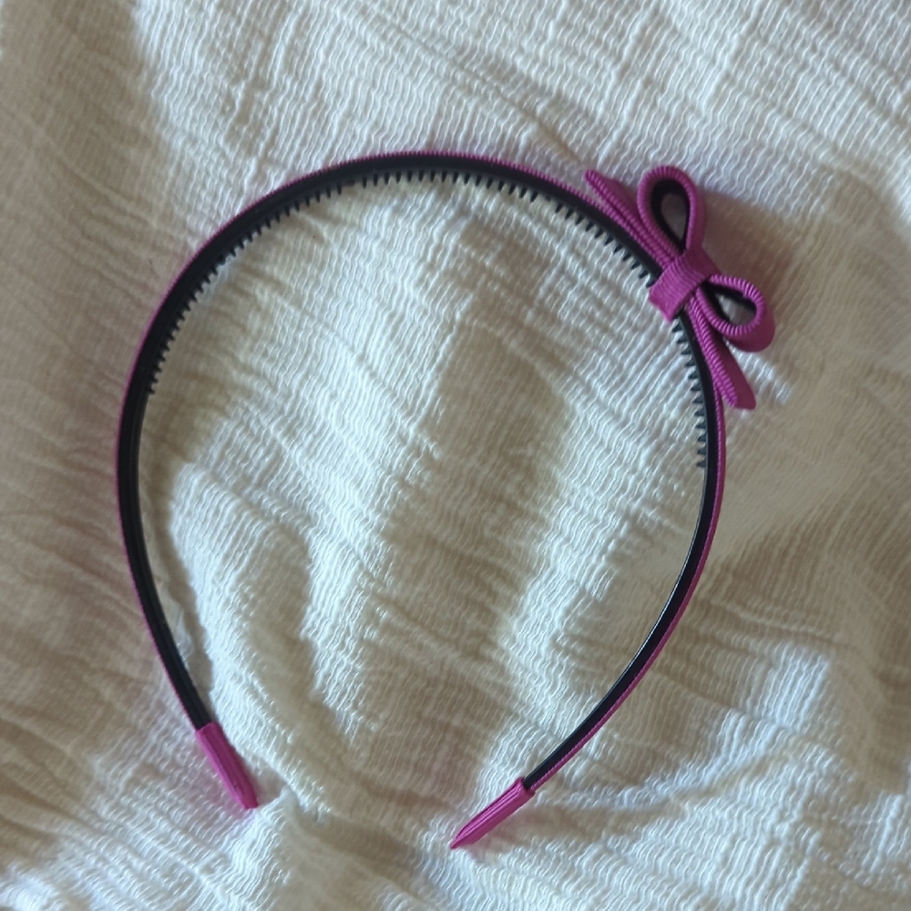 🆕 Rose Pink Bow Headband